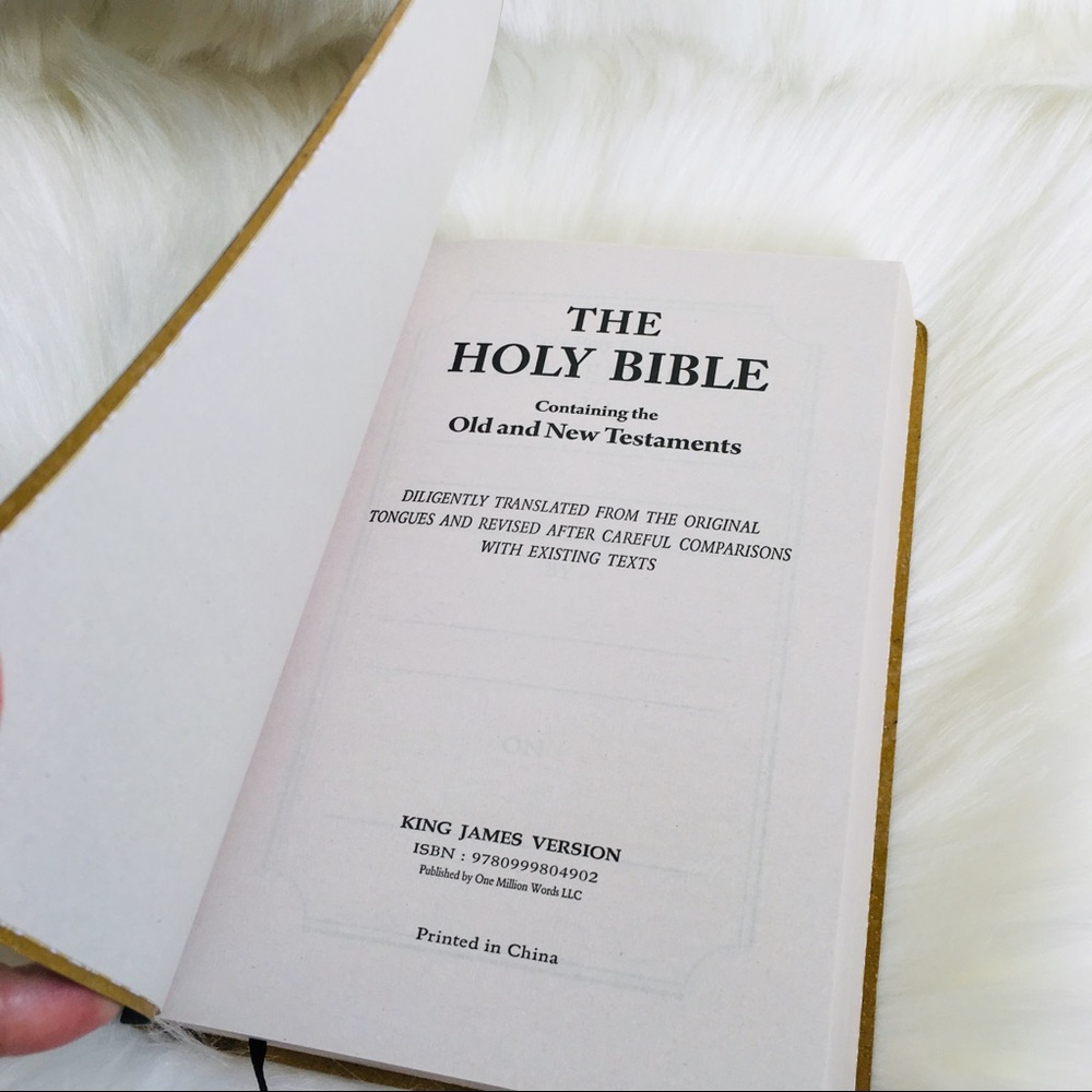 Bible black King James Old + New Testament KJV - Picture 4 of 9